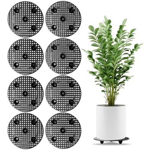 Elevador De Macetas A Nivel De Planta,8 Piezas 30 cm Almohadillas Malla Plantas Maceta Soporte,Elevador Para Macetas A Nivel De Planta,Elevador Para Macetas De Nivel De Plantas Para Terraza O Patio