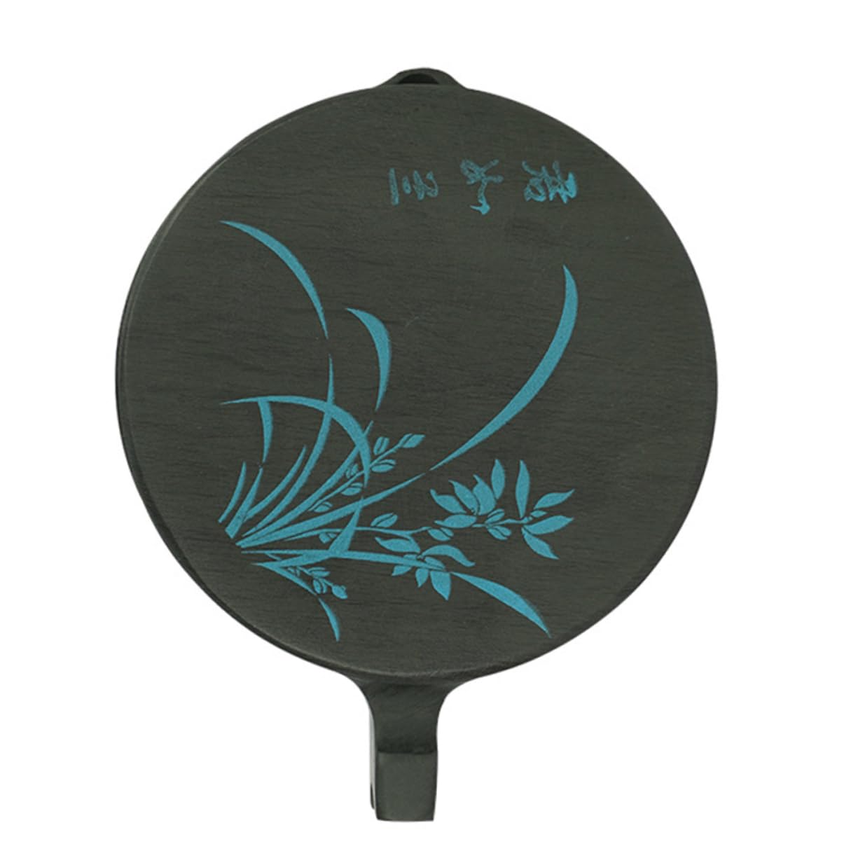 Inkstone a Forma di Pesce in Pietra Naturale Nera 4 Pollici | Stile Semplice, Coperchio Incluso, per Calligrafia Tradizionale, Accessorio da Inchiostro