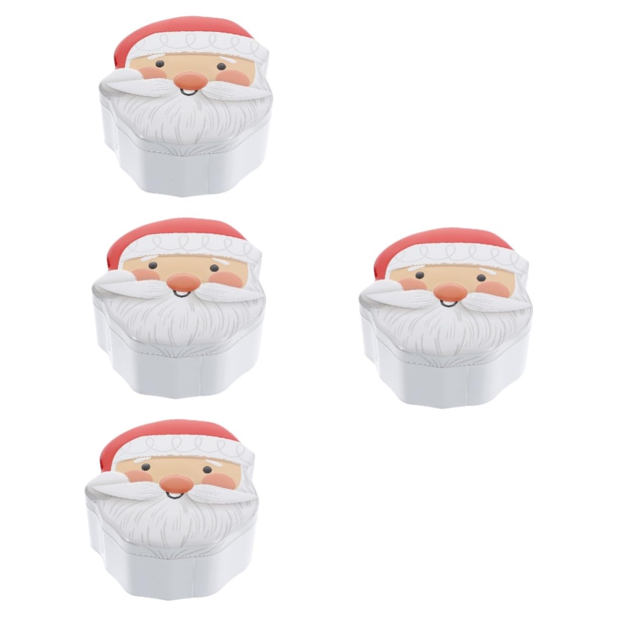 PRETYZOOM Scatola Da 4 Pezzi Scatola di caramelle natalizie per bambini contenitore per alimenti ermetico scatole per dolci natalizi scatole dolci natale confetti regali