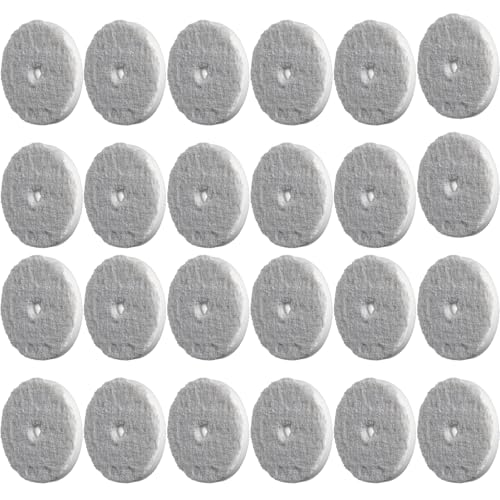 Image of RUPES 9.MF130S Pack of 24 White D-A Ultra-Fine Microfiber Polishing Pads 130mm | Compatible with 5 inch Backing Plate | Enhances Final Finish & Gloss | Removes Moderate Defects