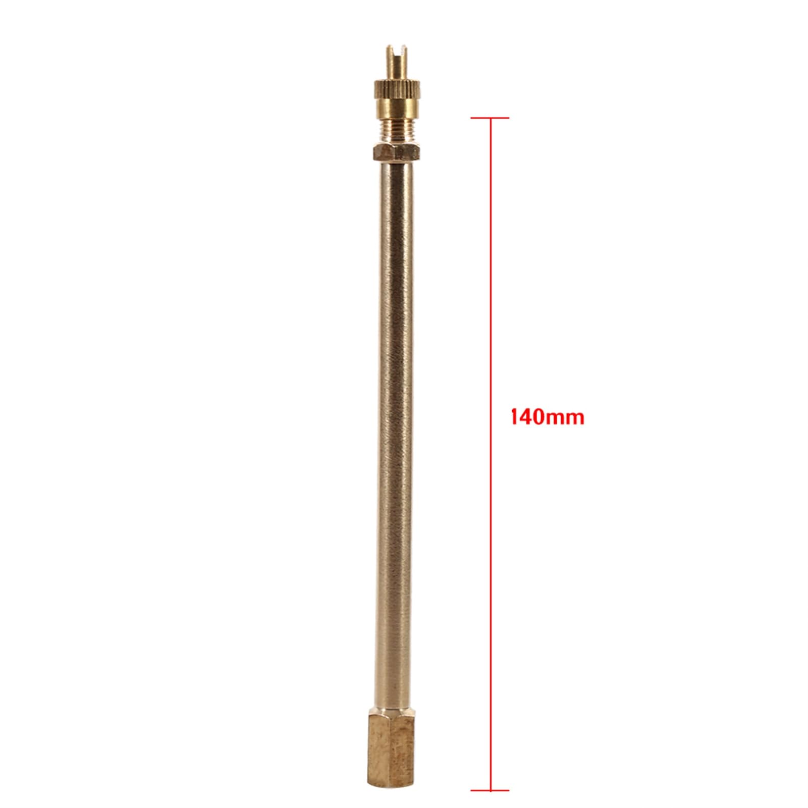 Cocoarm Mosiężny Przedłużacz Wentyla o Prostym Otworze (140mm)