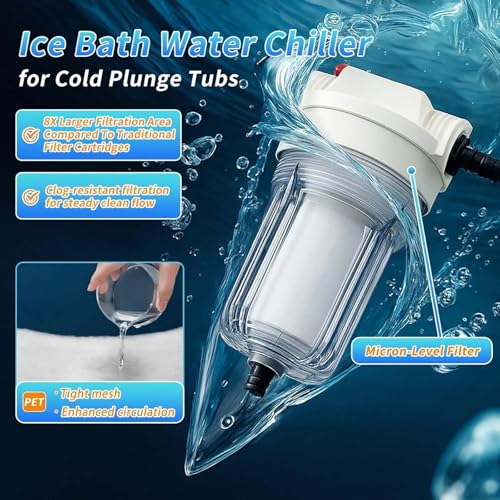 Ice Bath Water Chiller and accessories laid out