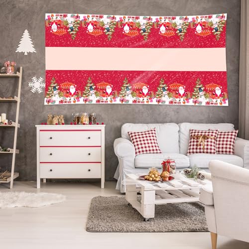 Christmas Tablecloth Disposable 3 Pack – 54 x 108 Inch Red Plastic Christmas Snowman Table Cloth for Rectangle Tables,Xmas Decor Holiday Party Supplies – Image 7