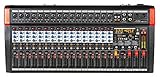 Audio2000'S AMX7375 16-Channel Audio Mixer with 320 DSP Sound Effects, Stereo Sub Out with Sub-Out Level-Control Fader, Level-Control Faders on All Channels, and USB/Computer Interface