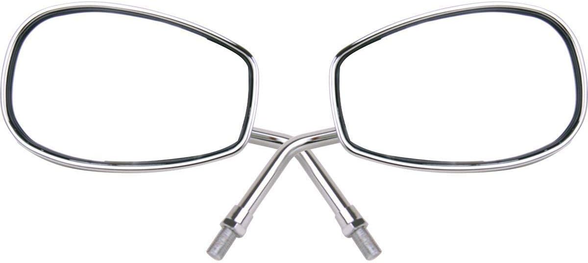 1Pair Chrome Motorcycle Rear View Mirrors Compatible for 1998 Yamaha Virago 1100 XV1100