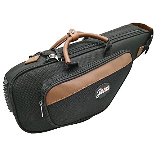 Xinlinke Alto Saxophone Case Soft Sax Gig Bag 1200D Oxford Cloth 15mm Padded Carrying Backpack