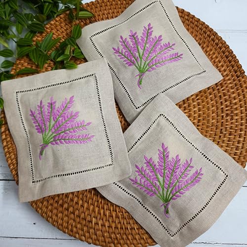 Hcraft Hand Embroidered Lavender Sachet Bags, 6
