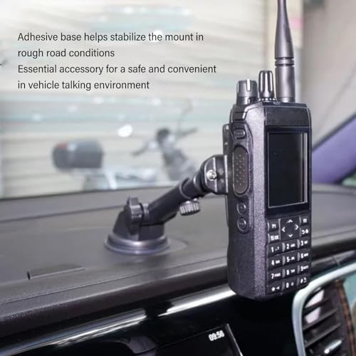 Professionelle Windschutzscheibenhalterung mit Saugnapf für Walkie Talkie mit, Anytone,