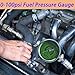 0-100psi Glycerin Filled Fuel Pressure Gauge Kit, Fuel Pressure Gauge Kit, 1-1/2