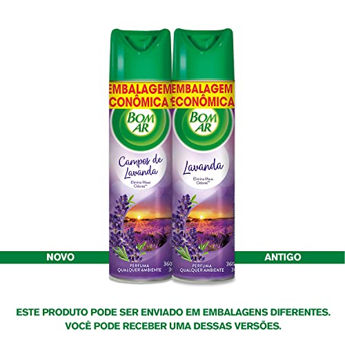 Air Wick Aromatizador Bom Ar Aerossol Lavanda 360Ml Embalagem Econômica Roxo