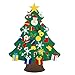 Produktbild Shareconn Filz Weihnachtsbaum,3ft DIY Weihnachtsbaum für Kinder Mit 30 Pcs Ornamente, Weihnachten Geschenk,Home Tür Wand Klassische Indoor Weihnachtsdekoration