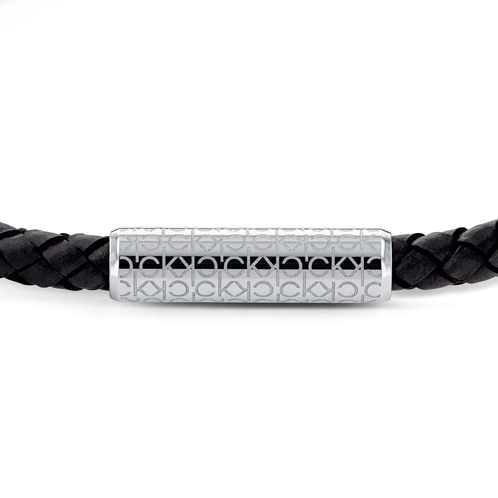 Calvin Klein Plecione skórzane bransoletki dla męskiej kolekcji WRAPPED & BRAIDED, Jeden rozmiar, Skóra, Bez kamieni szlachetnych