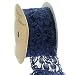 Ribbon Traditions 1.5" Stretch Elastic Lace Trim Navy 5 yards
