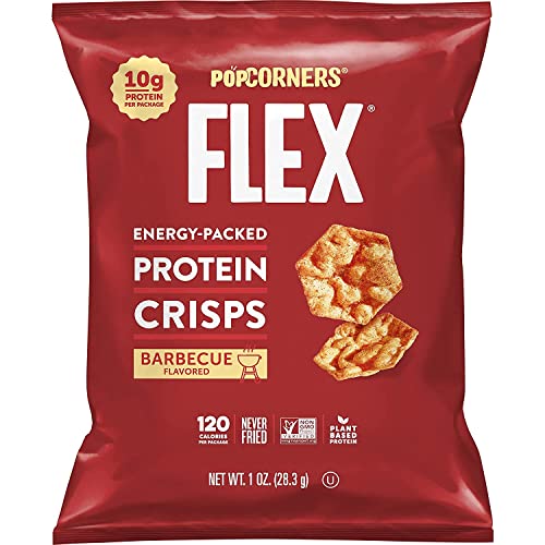 Popcorners Flex Protein Chips Vegan Gluten-Free Snacks, Barbecue, 1 Ounce (Pack Of 20) #TOP1