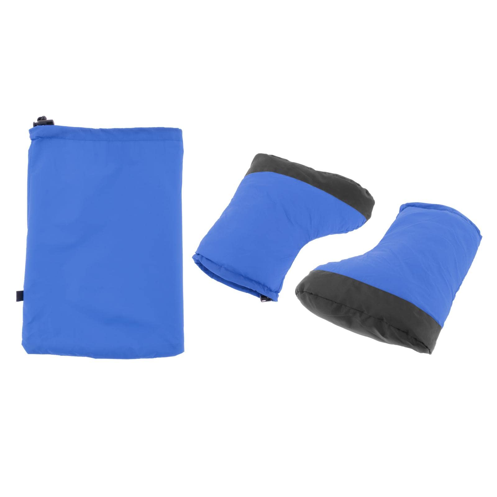 rockible Duck Down Booties Lightweight Footwear for Men and Women, Blue, XL