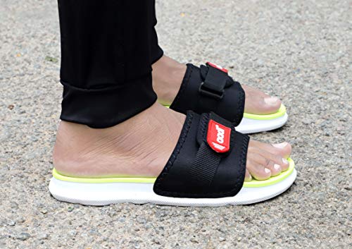 Image of AADI Men's Synthetic Leather Daily Use Casual Sliders /Flip Flop & Slippers