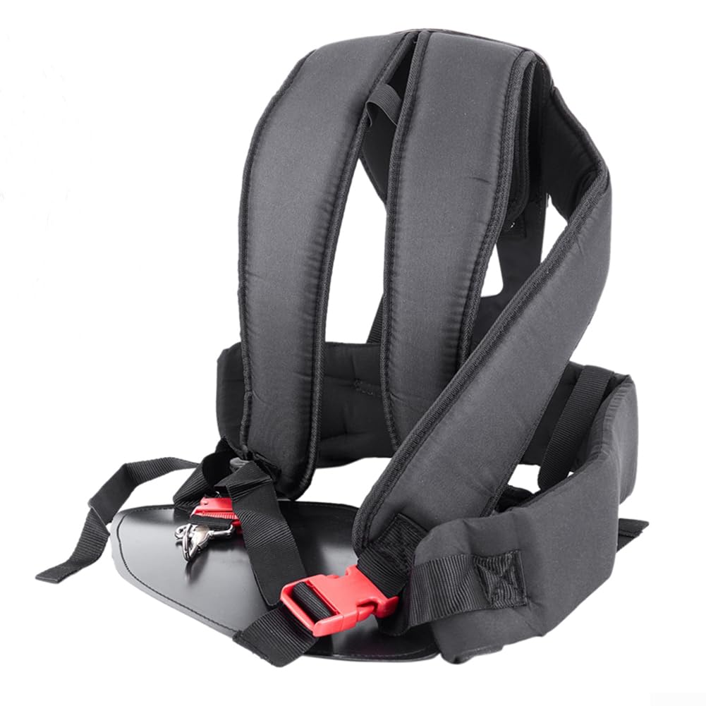 Correa de cortacésped de arnés de hombro doble, accesorios para cortador de césped, arnés de correa de hombro doble, para cortador de cepillo para césped