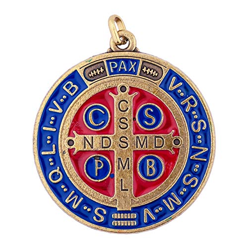 Saint Benedict Home Blessing Medal | Includes Prayer Card | Patron Saint of Students and Europe |Great Gift for New Homeowners, College Students, Moving Away | Catholic Devotional2