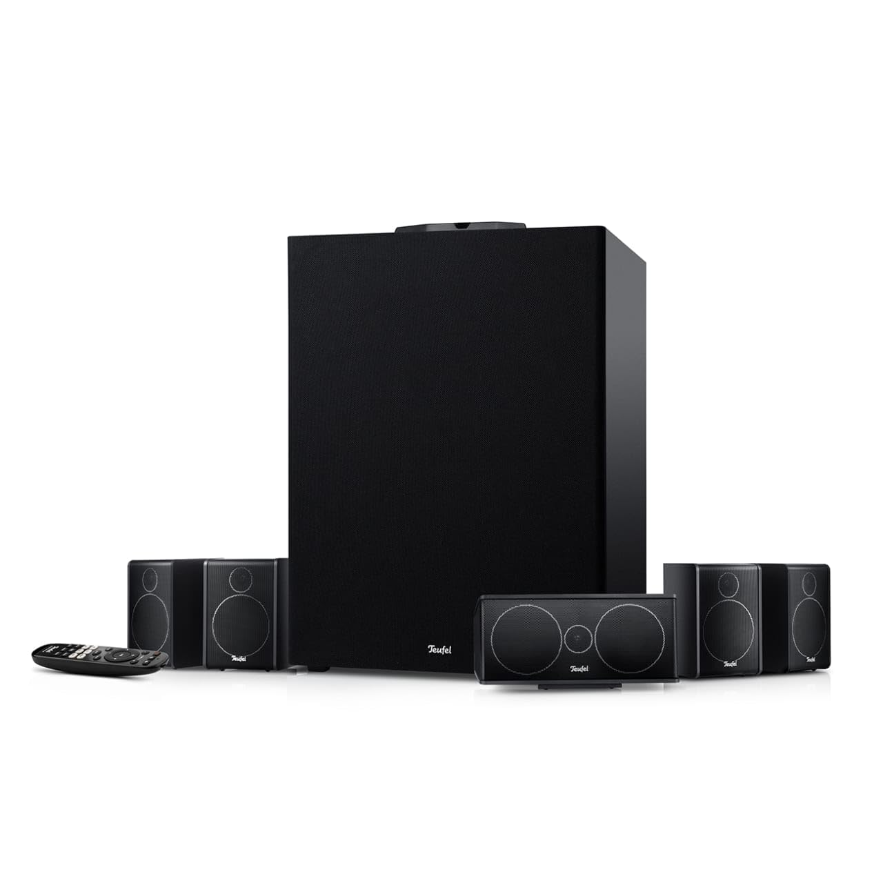 Teufel CONSONO 25 Concept Power Edition - 5.1 Soundsystem, Komplettsystem Heimkino mit integriertem AV-Receiver, Bluetooth, Dolby Audio, USB-C-Soundkartenfunktion, HDMI ARC CEC