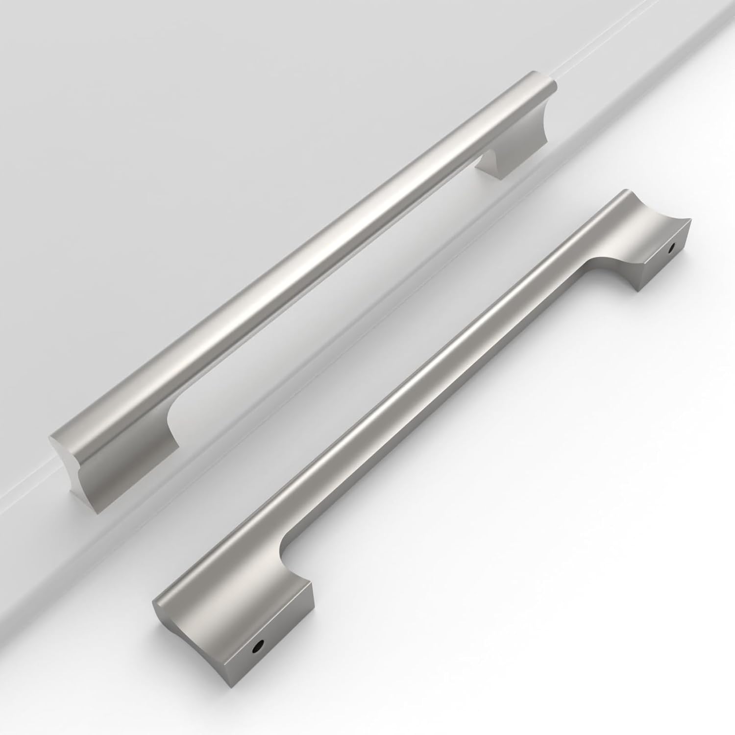 10 Pack Brushed Satin Nickel Cabinet Handles 7.5 inch(192MM) Drawer Pulls Cabinet Pulls Cabinet Hardware for Kitchen Cupboard Drawer Dresser