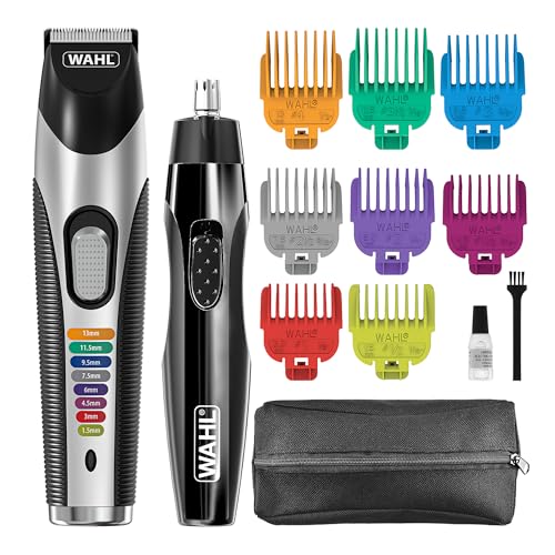 Wahl Colour Trim Rechargeable Mens Beard Trimmer with Colour Coded Combs