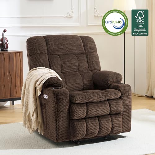 Image of MCombo Small Dual Motor Power Lift Recliner Chair for Petite Elderly, 7893