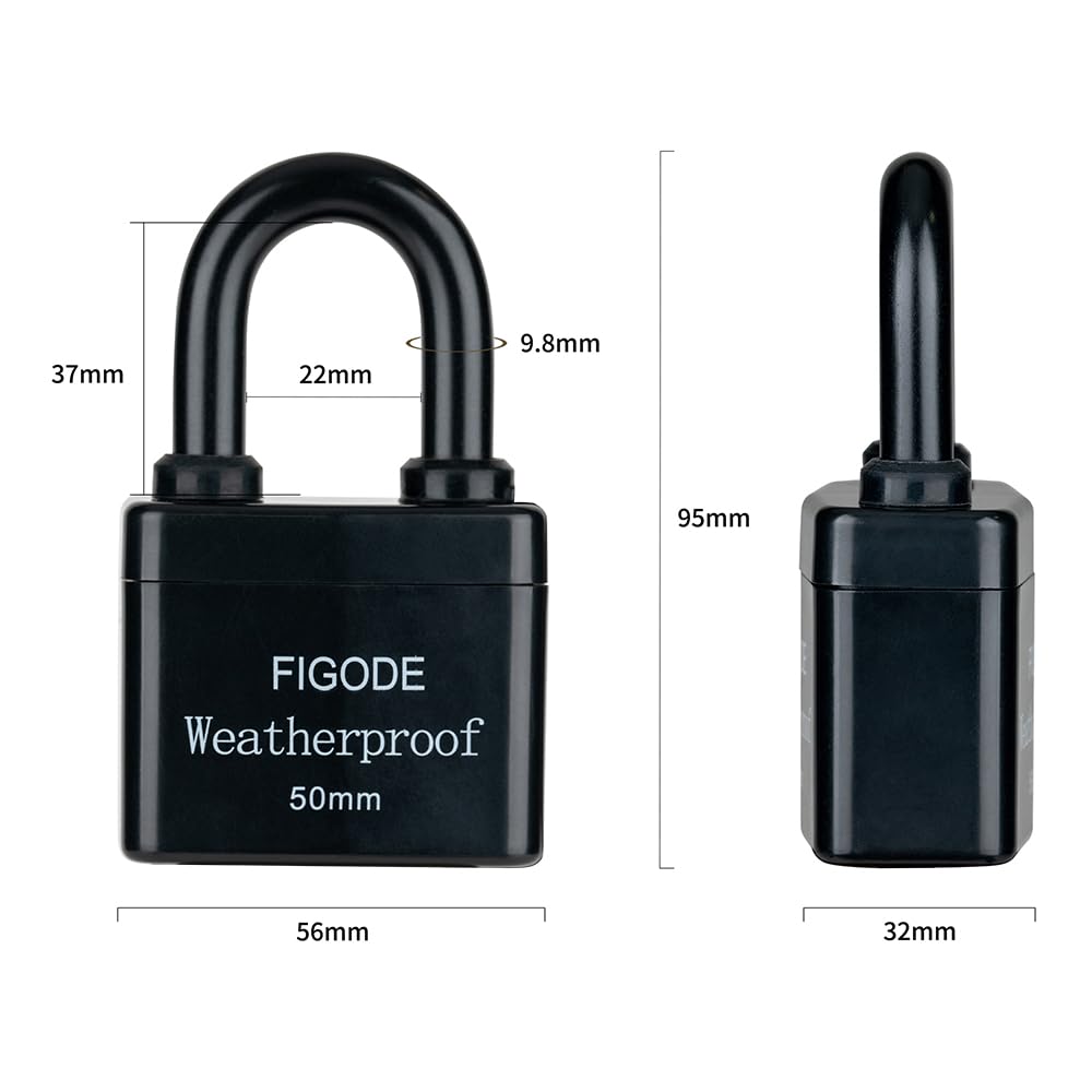 Figode Locks Snapklik.com : FIGODE Outdoor Waterproof Padlocks, Covered Heavy Duty ...