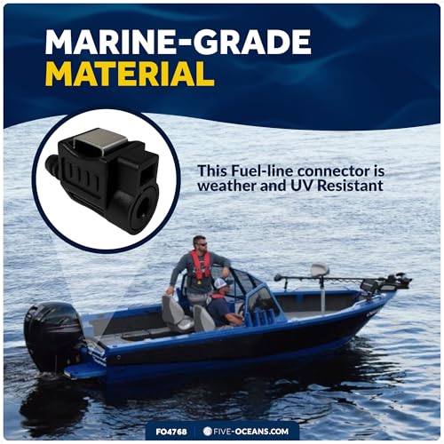 Image of Five Oceans 3 /8-Inch Barb Female Fuel Line Quick Connector for Honda, Outboard Fuel Connector - FO4768