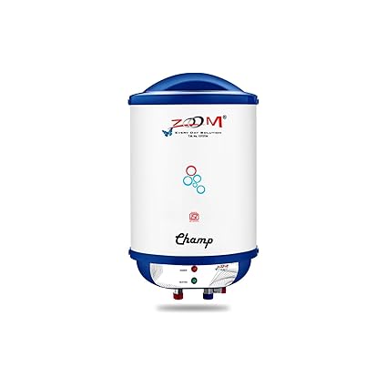 Zoom - Plastic Body Champ Geyser 15 Litre 2 Year Warranty Water Heater for Home Water Geyser Electric Geyser Automating Instant Storage