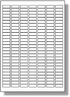 189 Per Page/Sheet, 5 Sheets (945 Sticky SMALL MICRO Labels), Label Planet® White Blank Matt Self-Adhesive Plain A4 Stickers, Printable With Laser/Copier or Inkjet Printer, UK LP189/25, 25.4 x 10 MM, FOR JAM FREE PRINTING, General/All Purpose