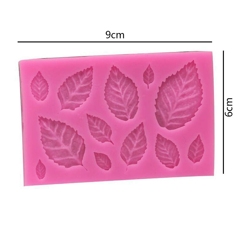 2 Moules En Silicone En Forme De Feuille - Pour Chocolat, Bonbons, Décoration Pâtisserie