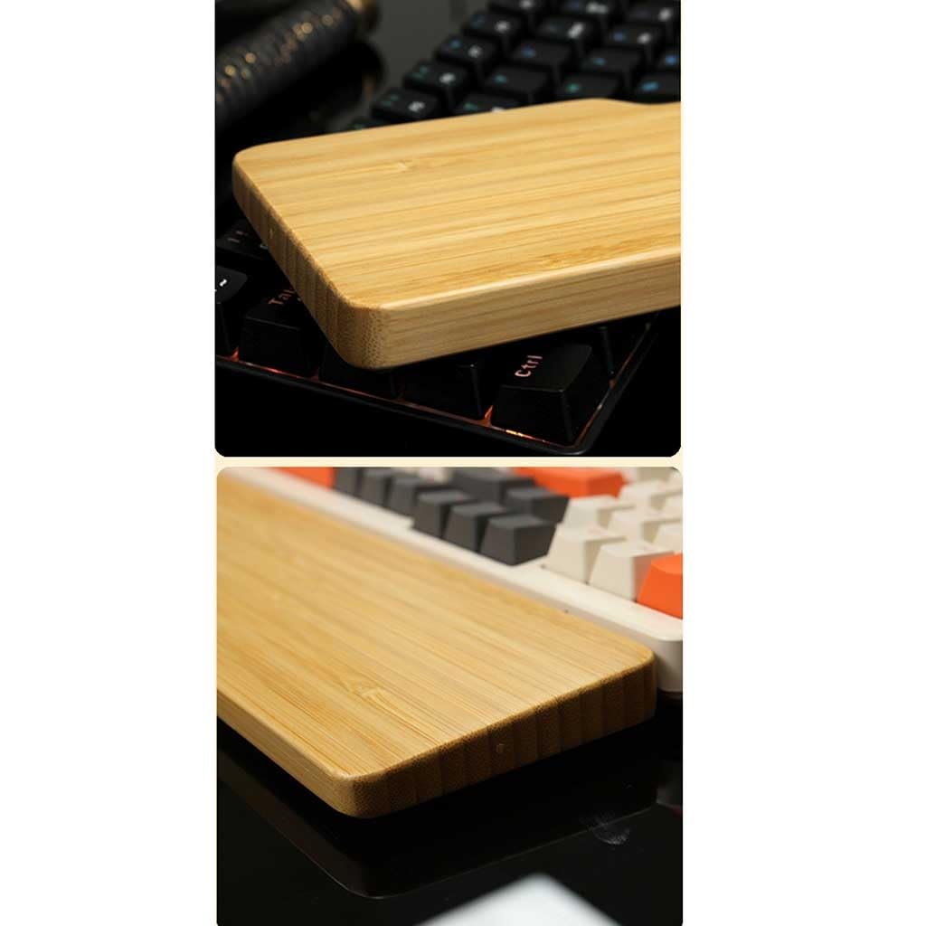 Poggiapolsi Poggiapolsi for Tastiera in Legno Poggiapolsi for Tastiera con Tasti 61/87/104 for Ufficio, Laptop, Computer e Giochi, digitazione Comoda Polsiera(42cm)
