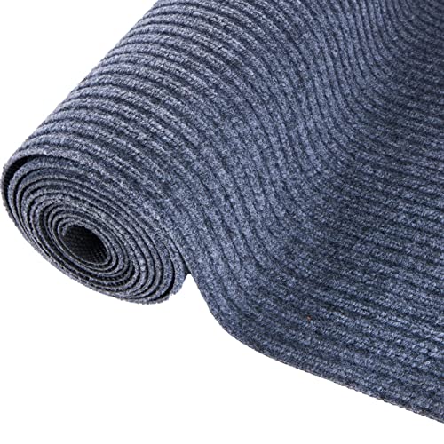 KKCF Felpudos Dirt Trapper, Almohadilla Cocina Goma Antideslizante Resistente, Alfombrilla Barrera para Interiores Exteriores, Alfombra Corredor Pasillo Dormitorio (Color : Grey, Tamaño : 90x600cm) Cover