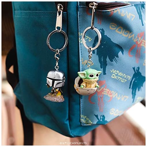 FUNKO POP! KEYCHAIN: Star Wars - The Mandalorian - Mando with Blaster - Image 4