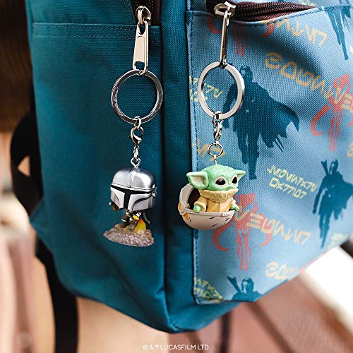 FUNKO POP! KEYCHAIN: Star Wars - The Mandalorian - Mando with Blaster - Image 4