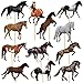 24Pcs Horse Table Centerpieces Sticks Horse Table Toppers Horse Racing Party Decoration for Horse Themed Birthday Party Baby Shower Supplies