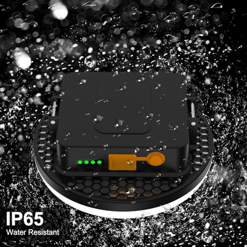 Image of 10000mAh 4000LM Flashlight Portable LED Camping Lantern Rechargeable Light 30W with Digital Power Display and Magnet , IPX5 Waterproof Tent Lights Power Failure Emergency Light