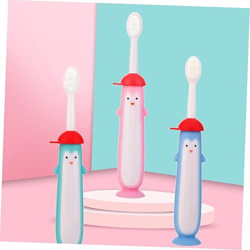 Miniatura 8 de FOMIYES 4 unids cepillo de dientes cepillos de dientes para niños cepillo de dientes de viaje cepillo de dientes ergonómico cepillo de dientes