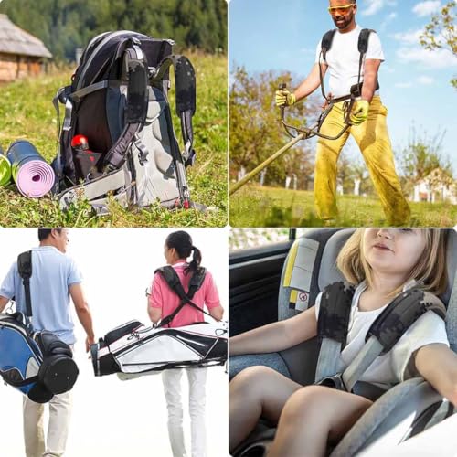 Image of ZINZ 2-Pack Universal Shoulder Pad with Ultra Thick Cushion for Bag Luggage Bag Crossbody, Plus Long & Anti-Slip & Breathable,Camouflage Gray