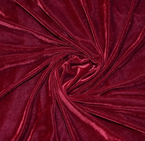 Image of Gurnoor Universal Triple Seater Sofa Cover Big Elasticity Cover for Couch 140 GSM Sofa Slipcover (Velvet-Maroon, 185-230cm)