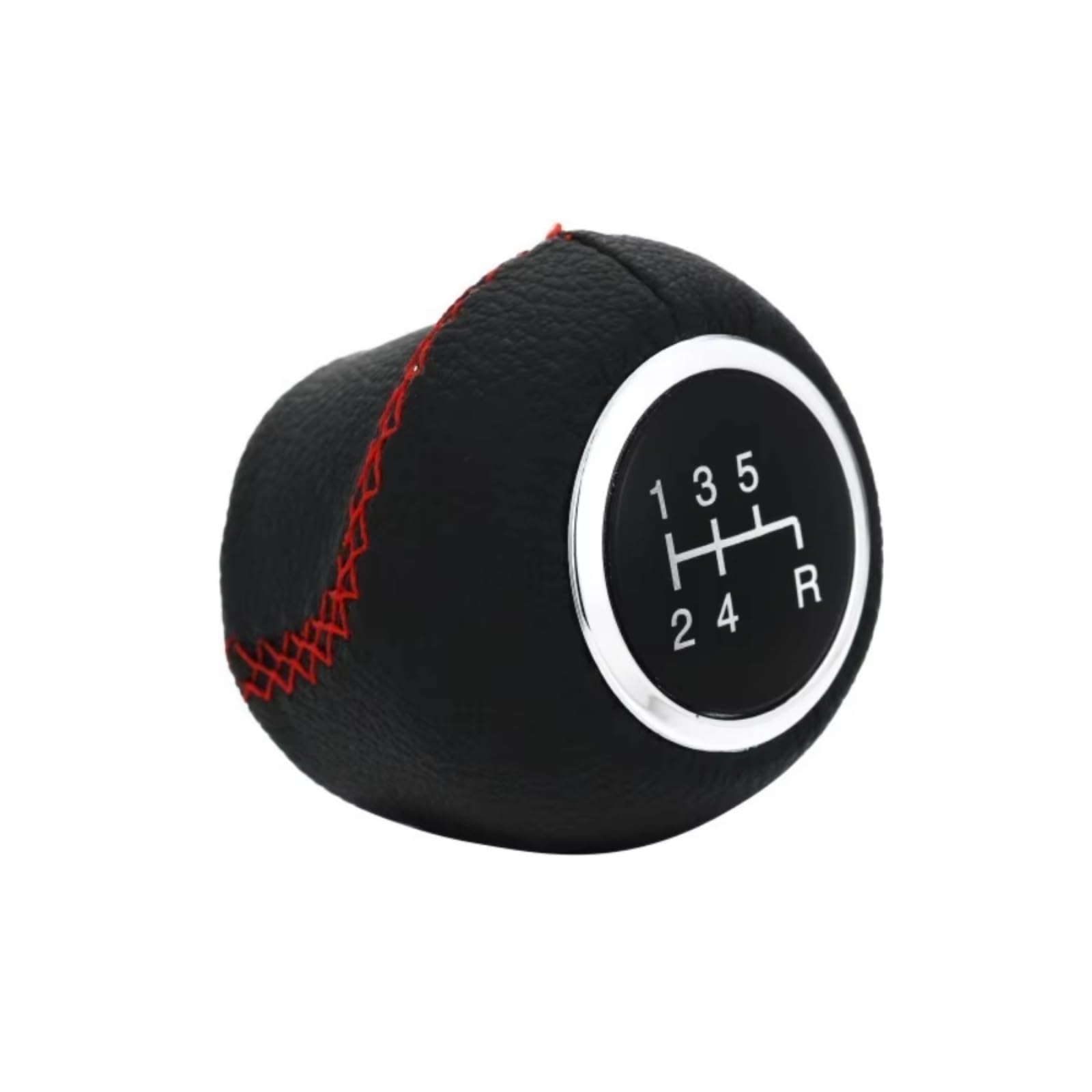 DZWDY Car Gear Stick Compatible with Fiat for Grande for Punto 2006-2012 for Linea 2007-2015 5 for Speed Car Knob Lever Handball Covered Accessories(Red Line)