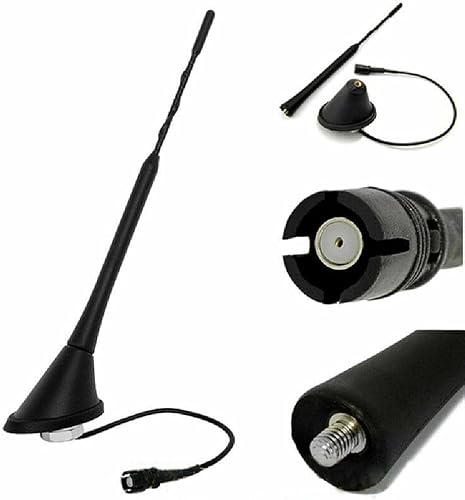 9 "Stubby Roof Radio Whip AM/FM Antena Antena+Base Para VW 93-05 Para Jetta Para Golf Para GTI