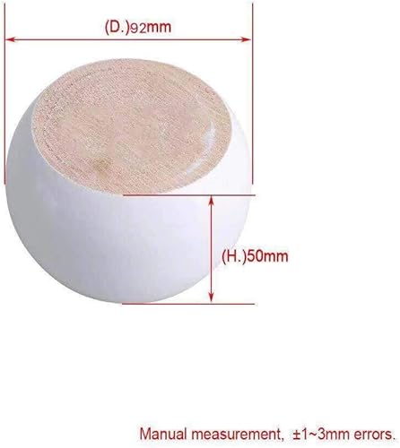 Miniatura 7 de Patas de muebles de pie de moño, 4 piezas, con 12 tornillos, piezas de repuesto de madera blanca para sofá