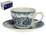CHURCHILL Set 6 Tazas De Café Con Placas Etw La Vajilla Arroyo Azul