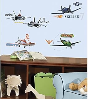 Disney RoomMates Children's Repositonable Wall Stickers Planes, Multi-Color