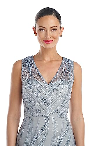 Image of JS Collections Women's Rosalynn V-Neck Column Gown