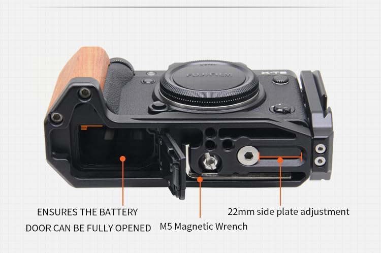 Miniatura 7 de Soporte de placa en L de liberación rápida, agarre de mano para cámara Fuji XT5 Grip para Arca Swiss trípode Head Tablero especial en forma de L de