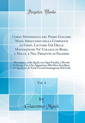 Corso Matematico del Padre Giacomo Masó