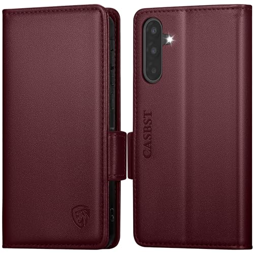Étui en cuir de qualité supérieure pour Samsung Galaxy A17 5G bordeaux