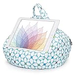 iBeani iPad and Tablet Cushion Stand - Bean Bag Holder For All Devices - Securely Holds at Any Angle on Any Surface - Handy Side Pocket - Range of Designs - Geometric